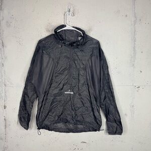 Stella McCartney CYC Pull On Sheer Jacket Granite Packable Windbreaker Small